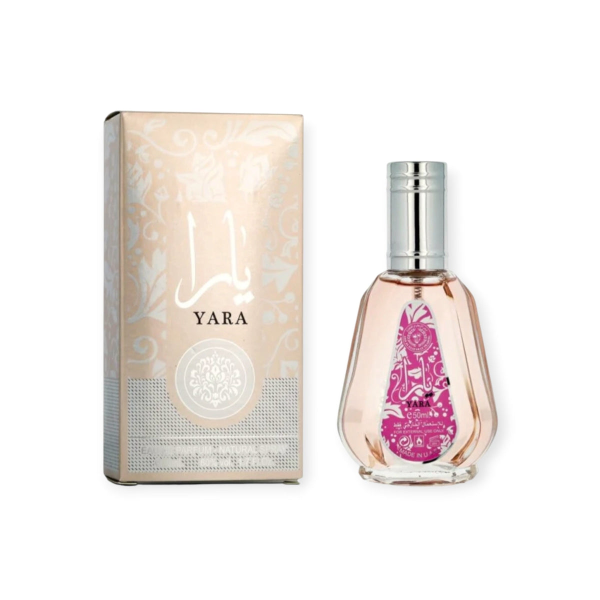 Yara Eau de Parfum 50ml boîte rouge fuchsia